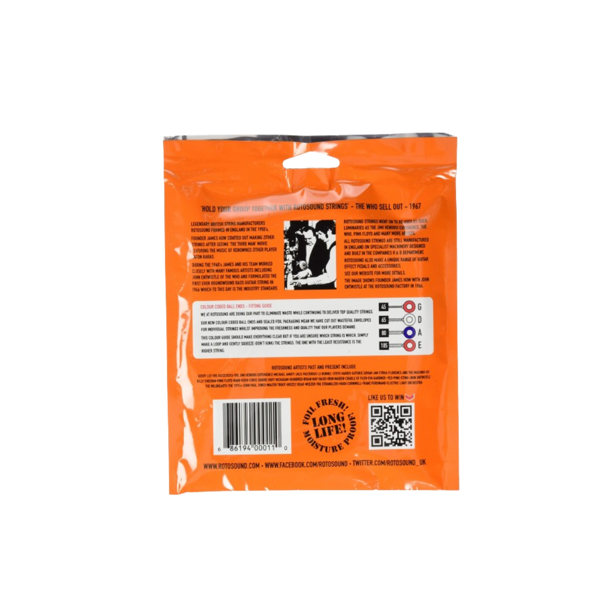 Rotosound Swing Bass 66 Bass Guitar Strings